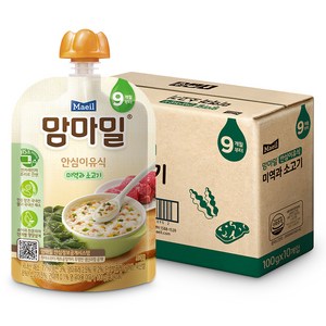 맘마밀 안심이유식 9개월, 100g, 10개, 미역과 소고기