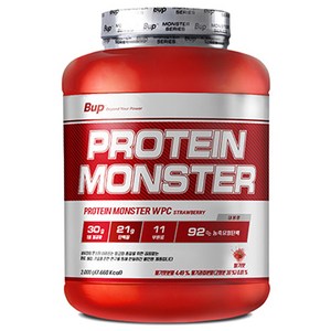 비유피 프로틴몬스터 딸기맛 WPC 유청 단백질 헬스 보충제