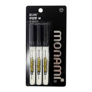 모나미 네임펜 M 3p, black, 1개