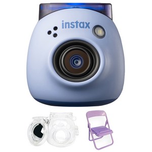 인스탁스 카메라 라벤더블루 FI026 + 투명 케이스 + 포토체어 랜덤발송 세트