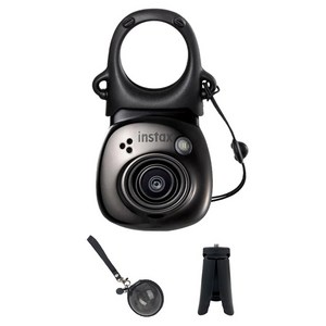 인스탁스 팔 즉석카메라 젬블랙 + 홀로그램 키링 케이스 랜덤발송 + 삼각대 랜덤발송 세트