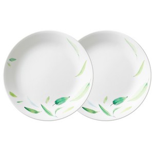 코렐 그린왈츠 원형접시 중, 화이트, 2개