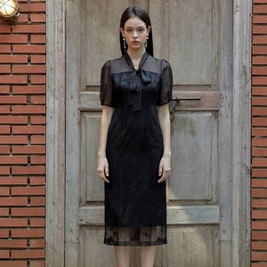 쥴리앤칼라 24HS Secret Garden Ivy ribbon tie Dress