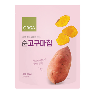 ORGA 순 고구마칩, 1개, 40g