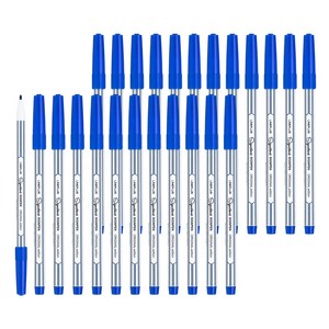 라인플러스 시그니처 사인펜, 블루, 24개
