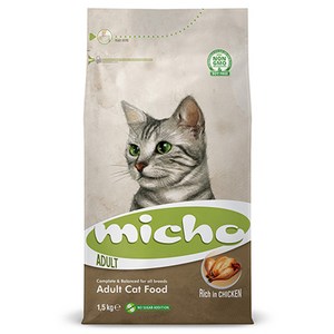 미초 어덜트 캣 사료, 닭, 1.5kg, 1개