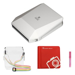 인스탁스 쉐어3 스마트폰 전용 프린터 + 전용 투명 케이스 + 오리진 스퀘어 앨범 랜덤발송 + 미피펜 랜덤발송 세트 SP-3