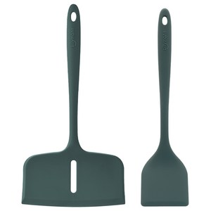 실리만 국내생산 하모니 조리도구 2종세트 오션그린 1세트 와이드뒤집개+뒤집개, 와이드 뒤집개 + ..., 오션그린, 1세트