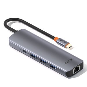 주파집 C타입 멀티 9IN1 USB HDMI TF / SD PD C포트 LAN 허브 HUB901, 그레이, 1개