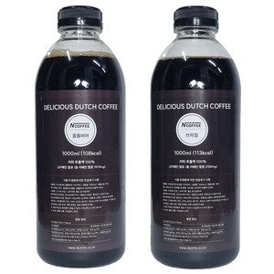 엔커피 콜드브루 콜롬비아 수프리모 + 브라질 세하도 더치커피, 1세트