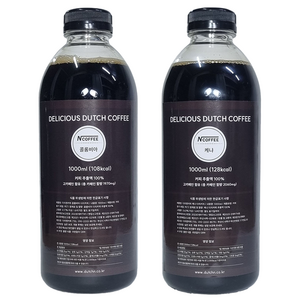 엔커피 콜드브루 콜롬비아 1000ml + 케냐 1000ml 더치커피, 1세트