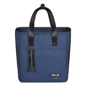 스퀘어 라이트 보온보냉가방, 네이비, 소형(23 x 14..., 1개
