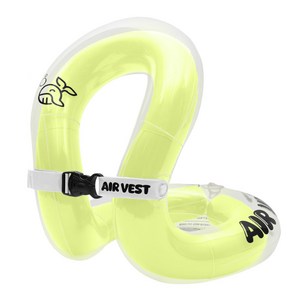에어베스트 유아동 착용형 수영보조용품 25kg, W25 x L33 ..., 레몬옐로우, 1개