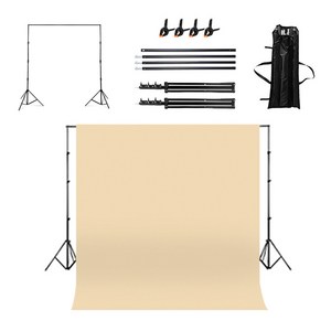 대한 스튜디오 인스타 감성 촬영 스탠드 280 x 200 cm + 배경천 2.4 x 3 m 세트