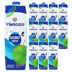비엣코코 코코넛워터 주스, 1L, 12개