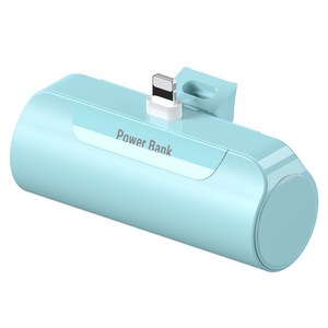 제이원 캡슐 일체형 미니 거치 도킹형 5000mAh 보조배터리