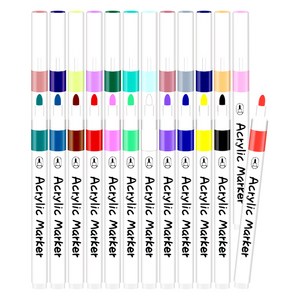 영아트 데코 드로잉 아크릴 마카펜 세트, 24색, 1개