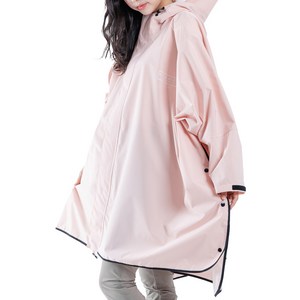 LIBERO 로스 레인 방수 판초우비, M, 핑크, 1개