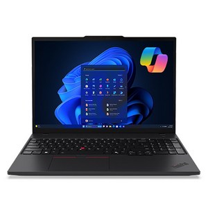 레노버 씽크패드 T16 G3 블랙 약 16인치에 해당함, 코어Ultra7, 512GB, 16GB, Free DOS, 2024.05