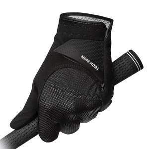 테크스킨 레인플렉스 골프 레인장갑 왼손용, 22호, 블랙, 1개