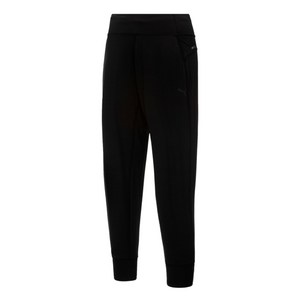 푸마 여성용 코어 니트 트레이닝 죠거 레깅스_CORE KNIT TRAIN JOGGER LEGGINGS_블랙_93335401