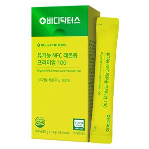 바디닥터스 유기농 NFC 레몬즙 프리미엄 100, 20g, 14개