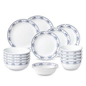 코렐 프렌치 도일리 4인 한국형 식기 세트 15p, 혼합색상, 식기 15p, 1세트