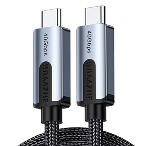 삼지 USB4 8K 40Gbps 240W C타입 to C타입 고속 충전케이블, 1m, 혼합색상, 1개