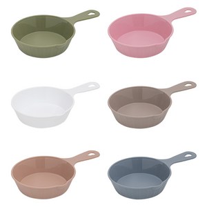 컴포즈하우스 손잡이 앞접시 세트, 1세트, 카키, 핑크, 화이트, 모카그레이, 베이지핑크, 블루, 6종