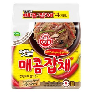 오뚜기 옛날매콤잡채 봉지 77.5g, 4개