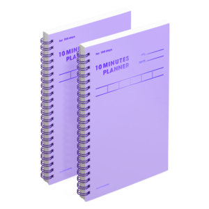 모트모트 텐미닛 플래너 100DAYS, 바이올렛, 125 x 198 ..., 2개