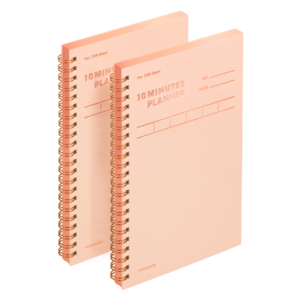 모트모트 텐미닛 플래너 100DAYS, 샤인피치, 125 x 198 ..., 2개