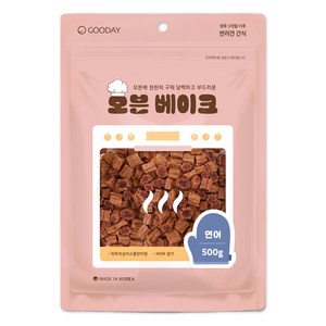 굿데이 오븐 베이크 강아지 간식, 연어맛, 500g, 1개