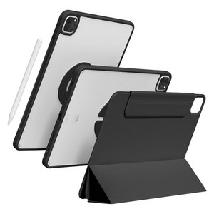 태블리스 마그네틱 분리형 듀얼 커버 케이스 IO-42, 블랙, 1개