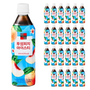 투썸플레이스 피치 아이스티 음료, 24개, 500ml