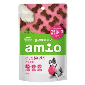 아미오 강아지 건강담은 간식 관절 & 뼈, 글루코사민, 80g, 1개