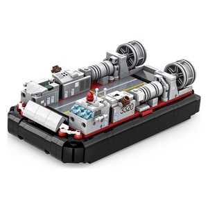 왕지 밀리터리 LCAC 공기부양정 L사호환블록 3525wg, 혼합색상, 1개