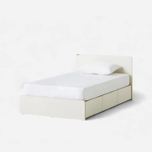 한샘 아임빅 평상형 수납 일반헤드형 침대, 화이트, 슈퍼싱글