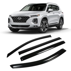 리드홈 스모그 차량용 썬바이저 4p 세트, 싼타페 TM, 단일 색상