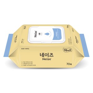 네이즈 심플 물티슈 캡형, 55g, 70매, 1세트