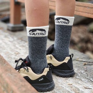 산로 남여공용 사계절 메리노 울 등산양말, M(220~250m..., 블랙, 1개