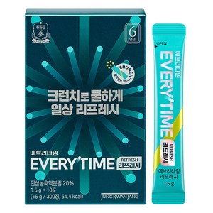 에브리타임 정관장 리프레시 10p, 15g, 1개