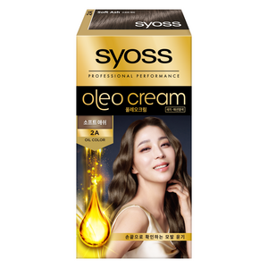 사이오스 NEW 올레오 크림 프리미엄 헤어 컬러, 2A소프트애쉬, 1개