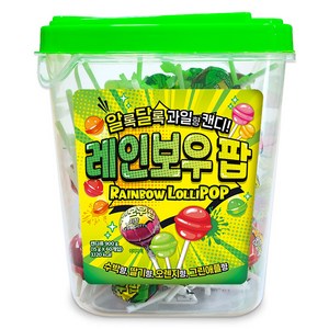 레인보우 팝 막대사탕 60p, 1개, 900g