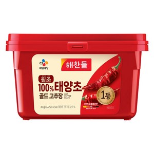 해찬들 태양초 골드 고추장, 3kg, 1개
