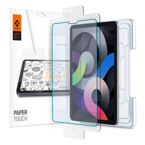 슈피겐 종이질감 강화유리 보호필름 리얼 페이퍼터치 이지핏 세트 AGL02761