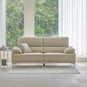 레이디가구 끌레망 천연소가죽 면피 3인용 소파 방문설치