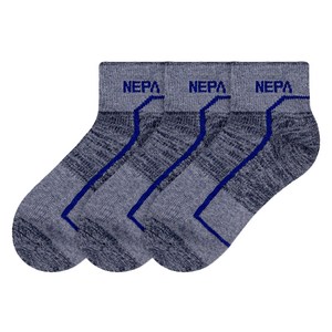 네파 몽러셀 쿠션 숏삭스 3켤레 세트 NPCMSSX, S, 그레이 + 그레이 ..., 3개