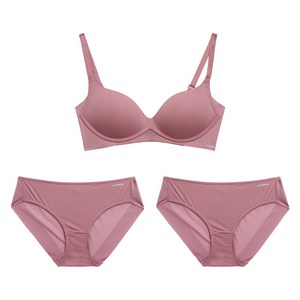 원더브라 일체형 볼륨 몰드 노와이어 브라1+ 팬티2 세트 WIZ018