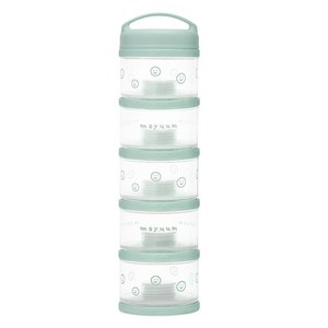 모윰 유아용 5단 분유케이스, 민트, 1개
